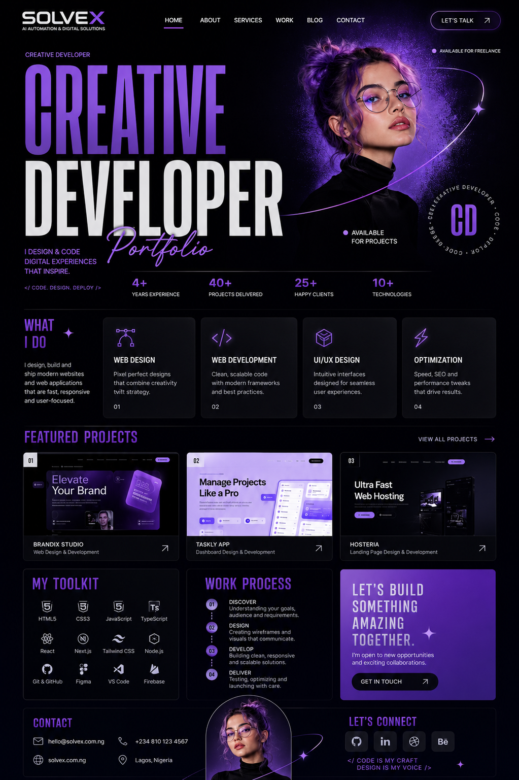 Creator Portfolio Site